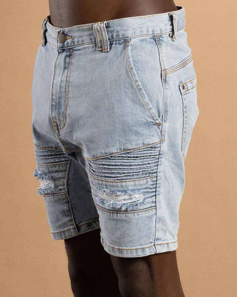 Nena & Pasadena Viper Denim Shorts for Mens
