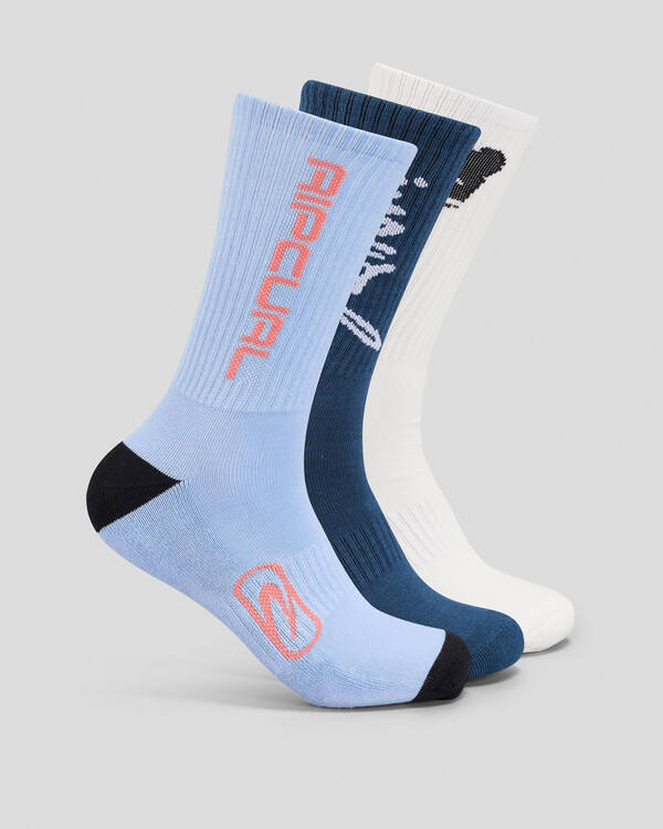 Rip Curl Retro Crew Socks 3 Pack for Mens