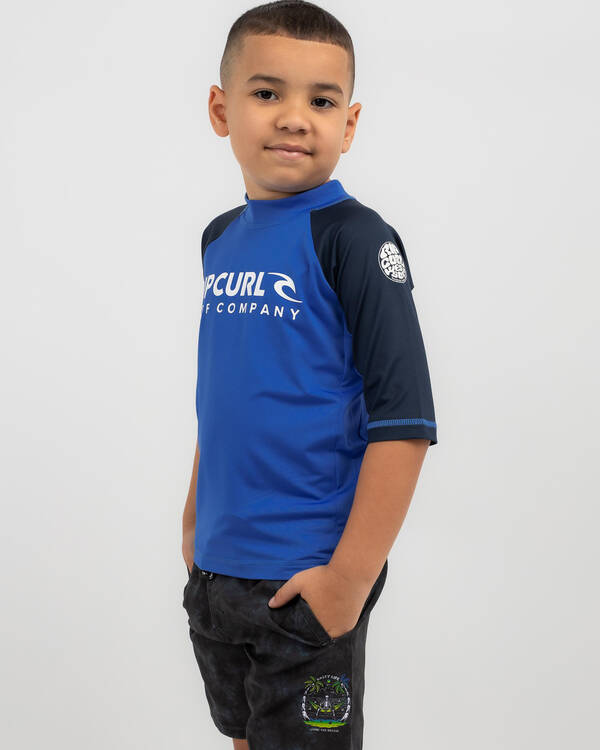 Rip Curl Toddlers' Shock Short Sleeve Rash Vest for Mens