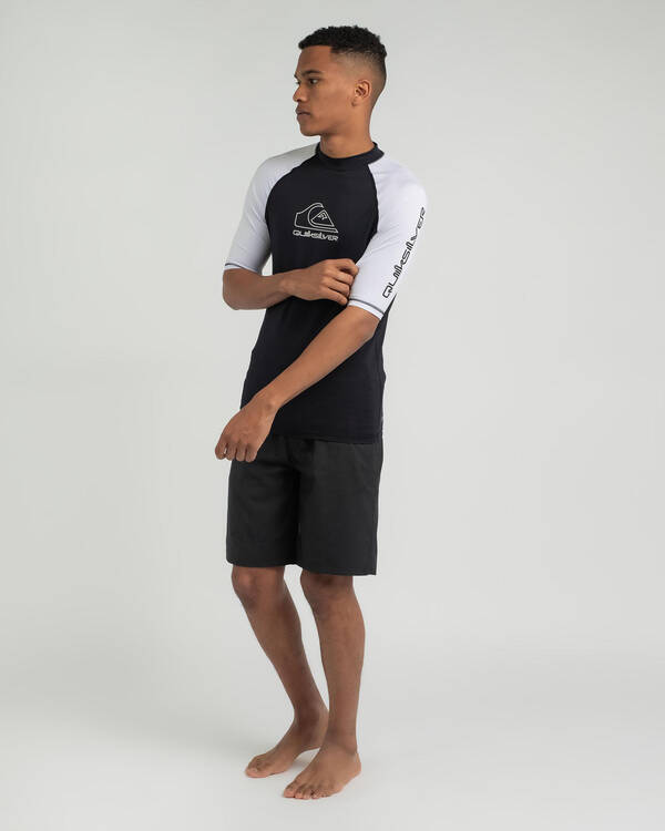 Quiksilver On Tour Short Sleeve Rash Vest for Mens