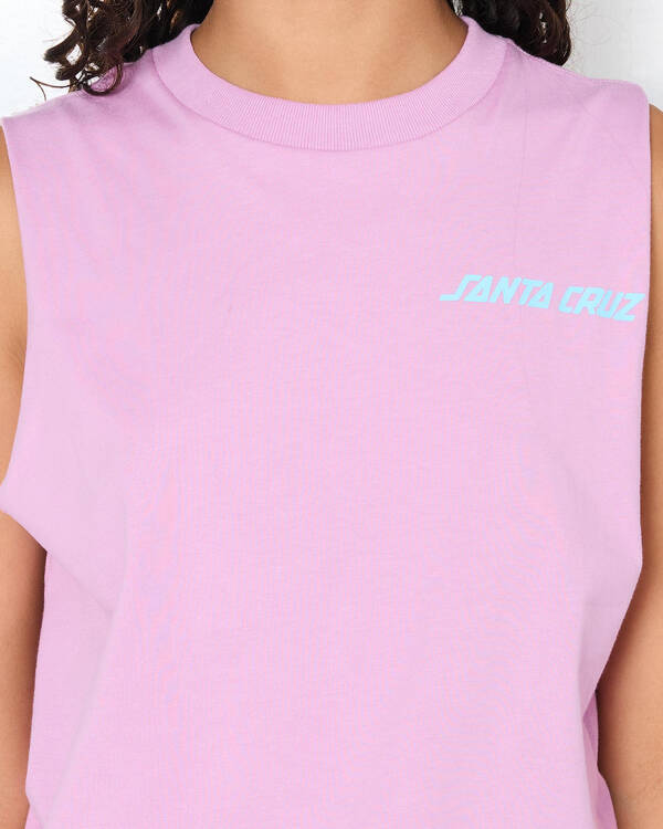 Santa Cruz Girls' SC Delta Strip Chest Muscle Tank Top for Womens