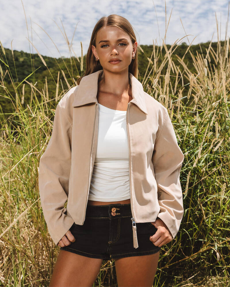 Ava And Ever Mustang Faux Suede Jacket for Womens