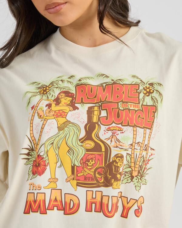 The Mad Hueys Rumble Jungle Oversized T-Shirt for Womens
