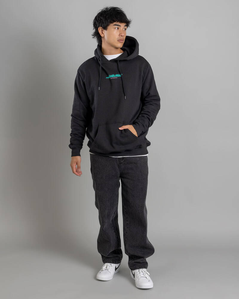 Santa Cruz Stacked Handled Strip Front Hoodie for Mens