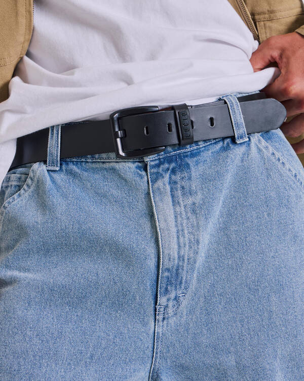 Lucid Onyx Leather Belt for Mens