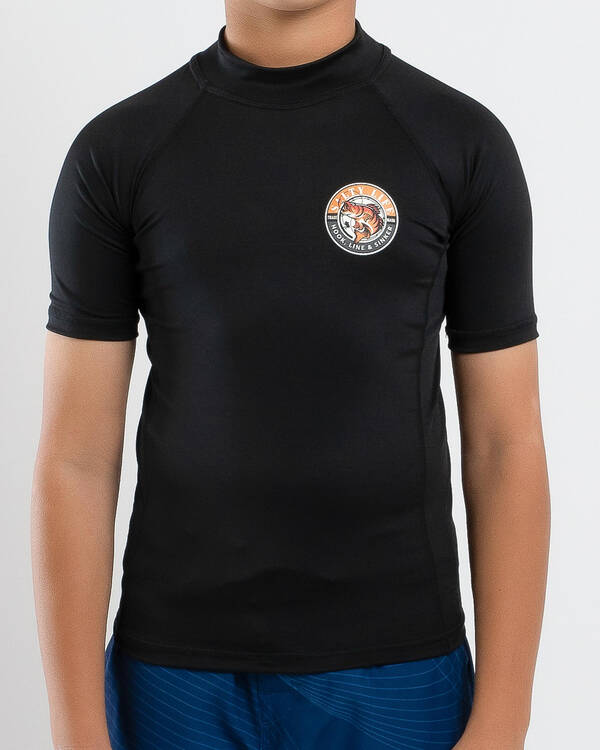 Salty Life Boy's Sinker Short Sleeve Rash Vest for Mens