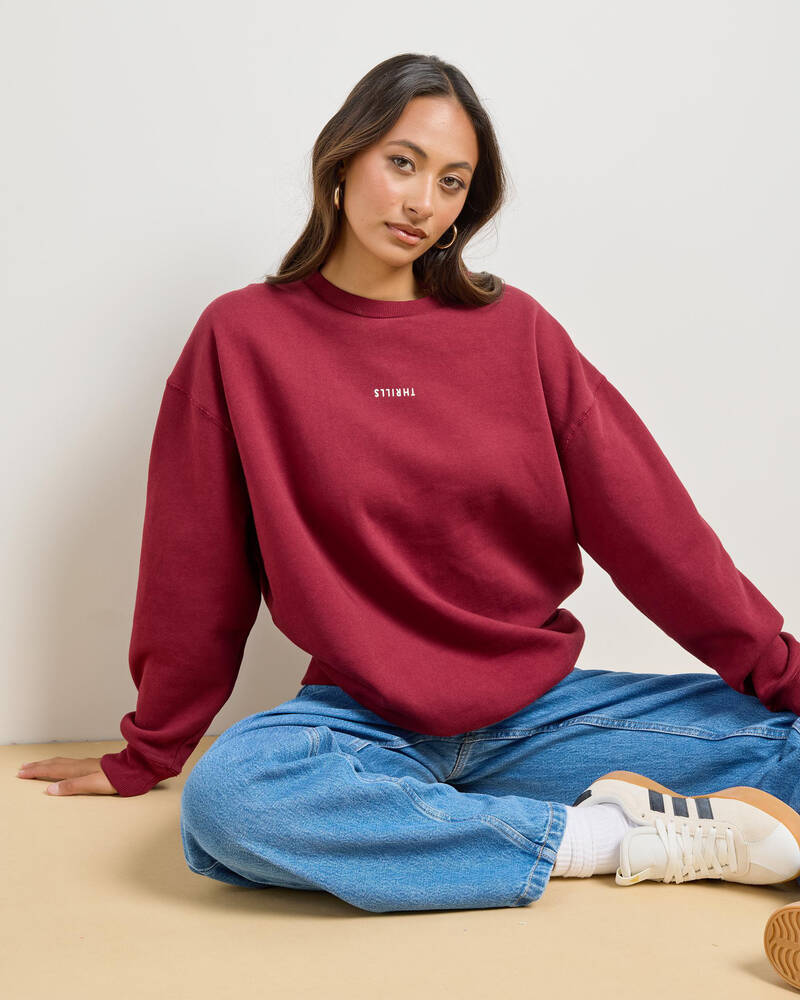 Thrills Minimal Thrills Slouch Crew Sweatshirt for Womens