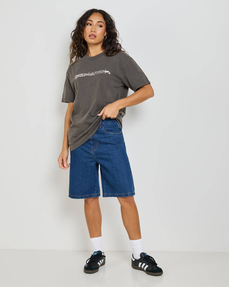 S-Double Script Stack T-Shirt for Womens