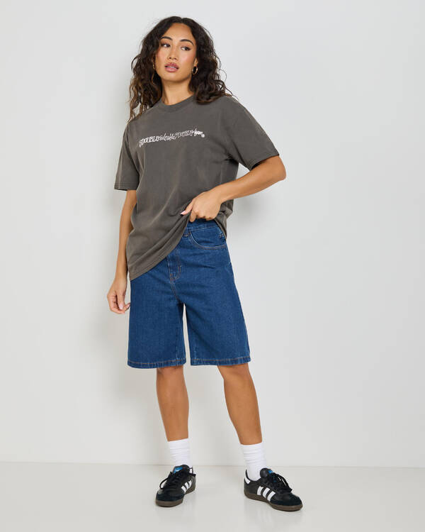 S-Double Script Stack T-Shirt for Womens
