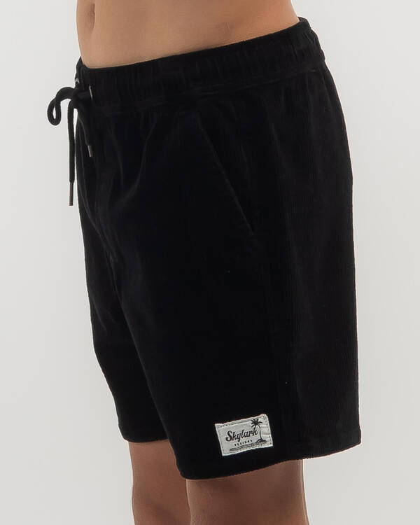 Skylark Boys' Cords Elastic Waist Shorts for Mens