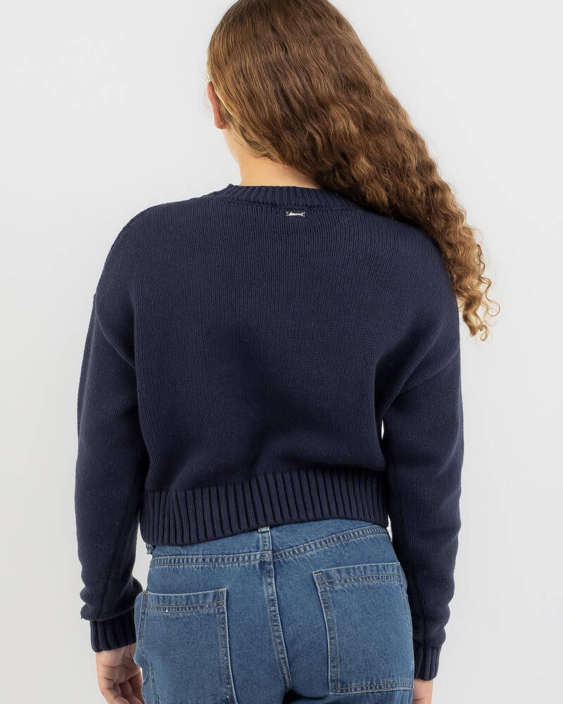 Ava And Ever Girls' Alumni Cropped Knit Jumper for Womens