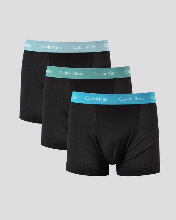 Calvin Klein Cotton Stretch Trunks 3 Pack for Mens