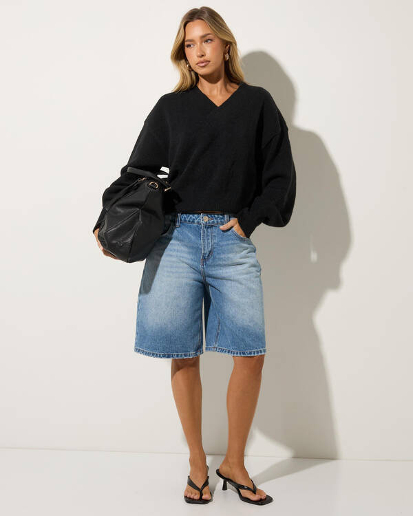 Mooloola Revival V Neck Knit Jumper for Womens