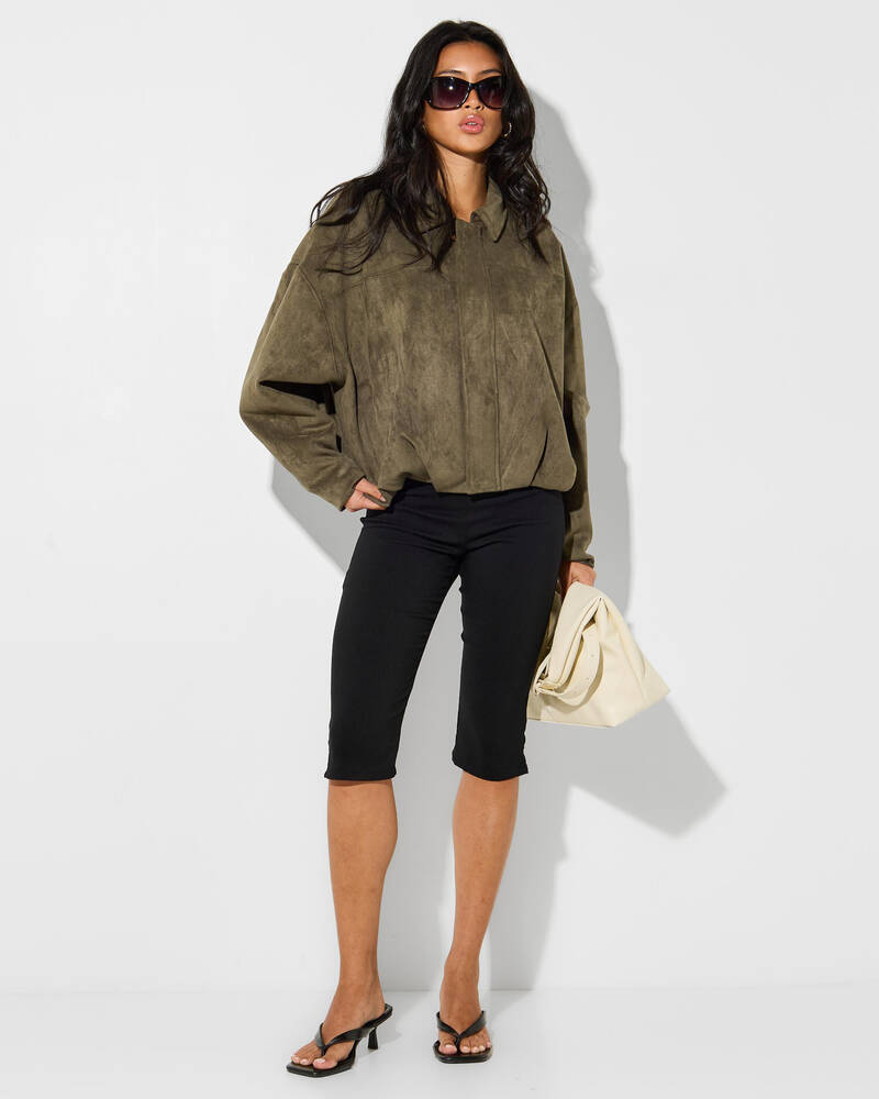 Ava And Ever Floyd Faux Suede Jacket for Womens