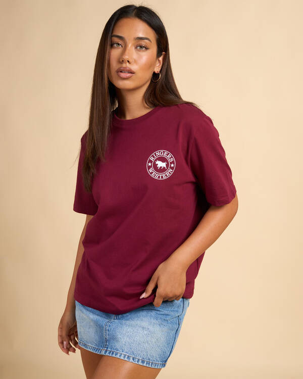 Ringers Western Signature Bull Loose Fit T-Shirt for Womens