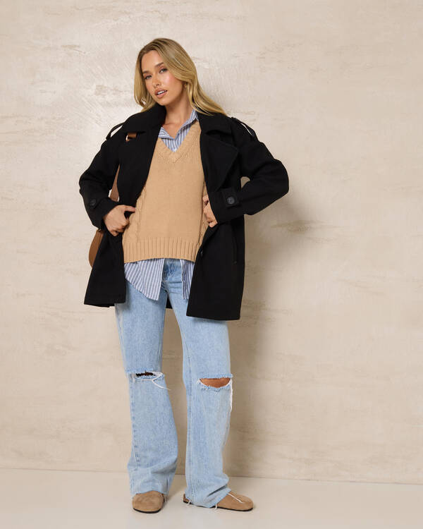 Mooloola Saffie Short Coat for Womens