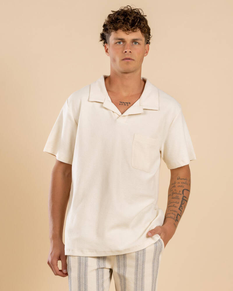 Rhythm Vintage Terry Polo Shirt for Mens