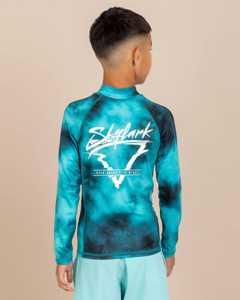 Skylark Boys' Frequency Long Sleeve Rash Vest for Mens