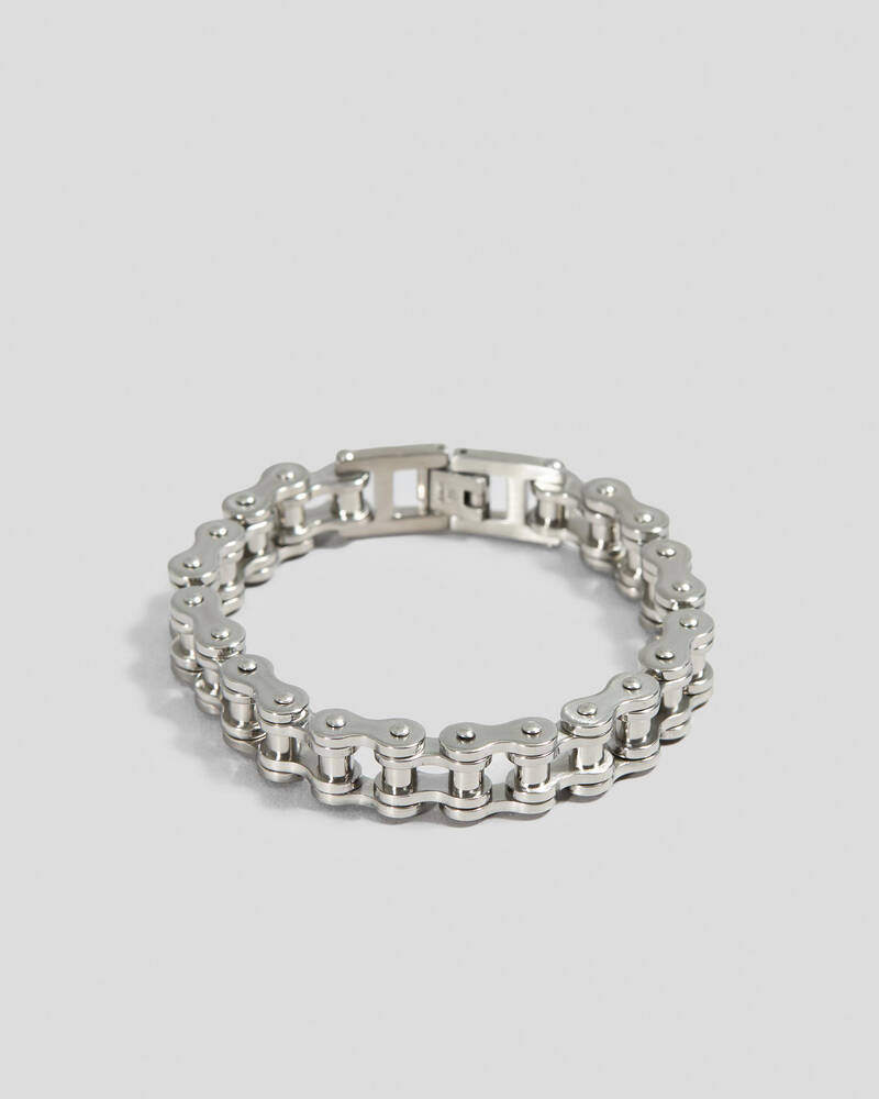 REPUBLIK Metal Bike Chain Bracelet for Mens