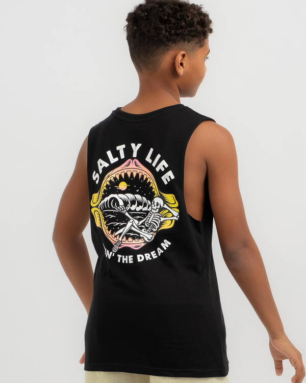 Salty Life Boys' Secret Retreat Muscle Tank for Mens