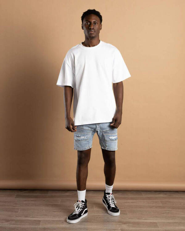 Nena & Pasadena Viper Denim Shorts for Mens