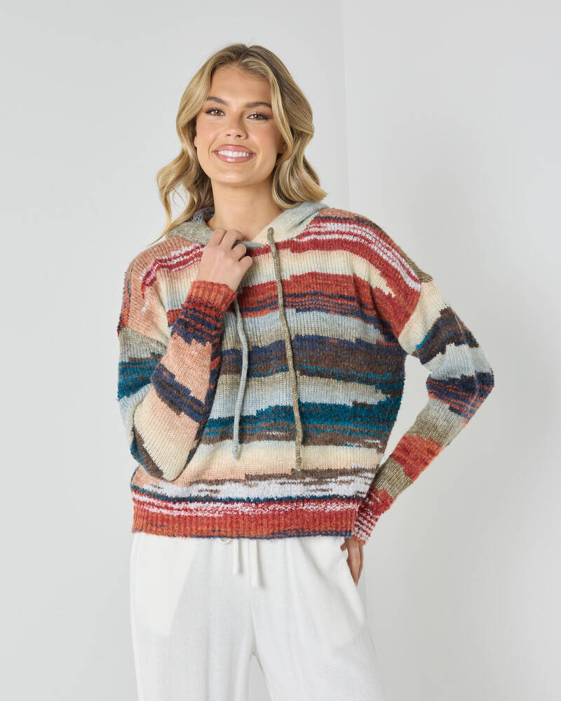 Mooloola Byron Hooded Knit Jumper for Womens