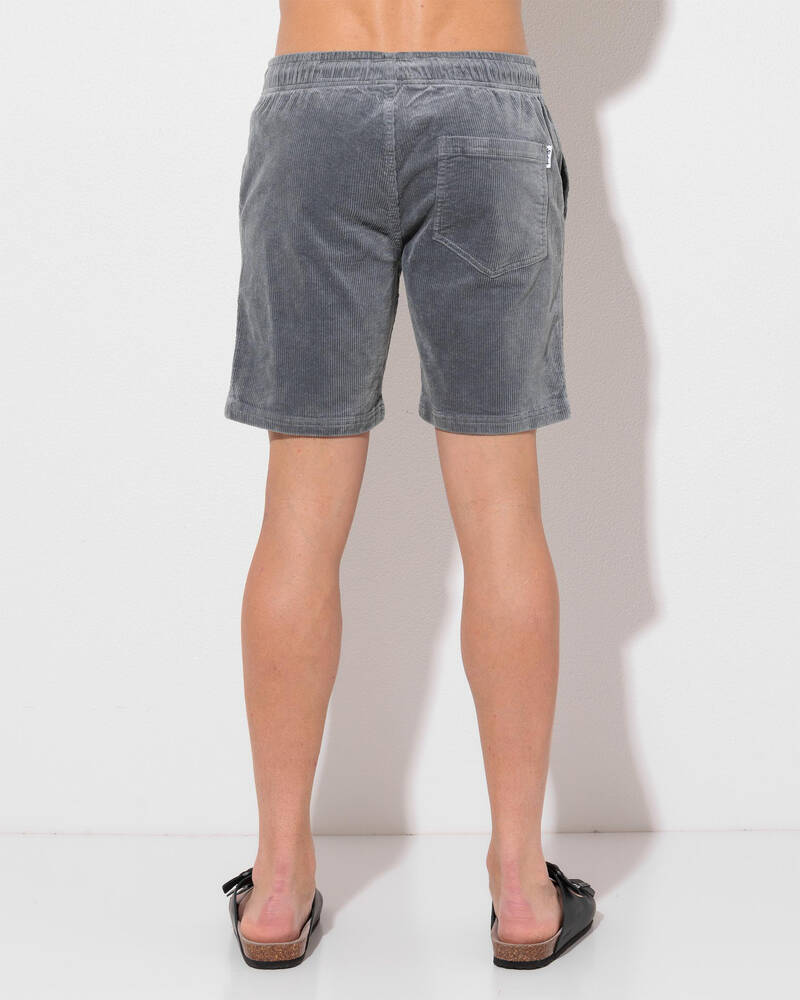 Skylark Shale Elastic Waist Shorts for Mens