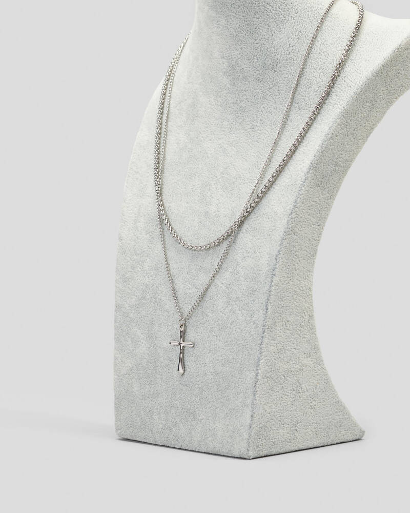 REPUBLIK Combo Cross Necklace for Mens