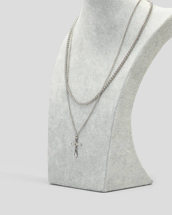 REPUBLIK Combo Cross Necklace for Mens