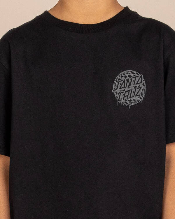 Santa Cruz Boys' Check Waste Dot Mono Reflect T-Shirt for Mens