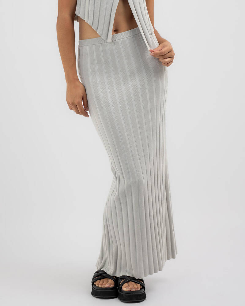 Ava And Ever Naomi Rib Maxi Skirt for Womens