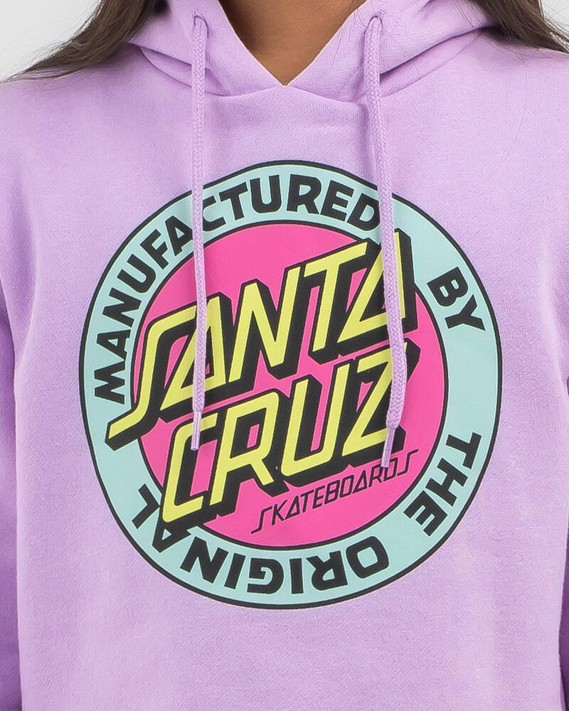 Santa Cruz Girls' MFG Retro Dot Front Hoodie for Womens