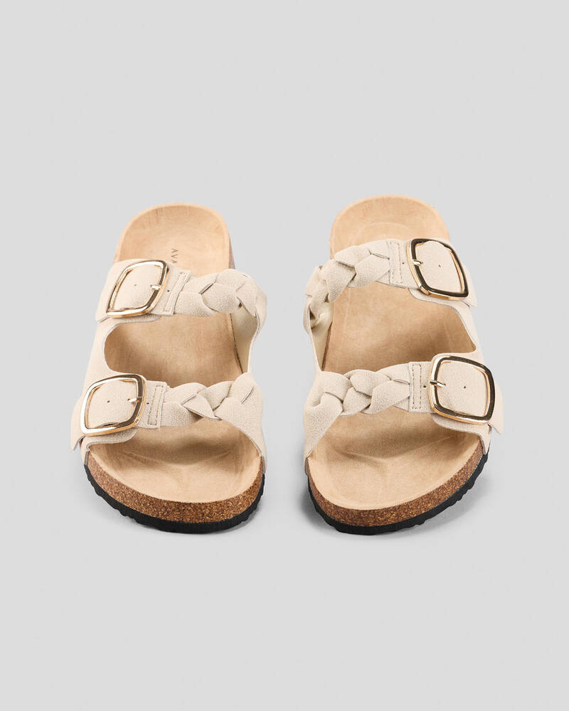 Ava And Ever Allie Plait Slide Sandals for Womens