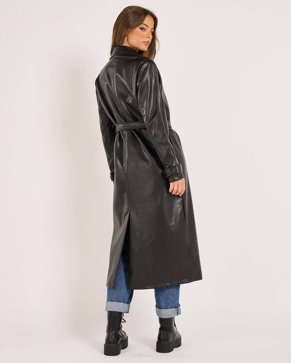Ava And Ever Chaos Faux Leather Coat for Womens