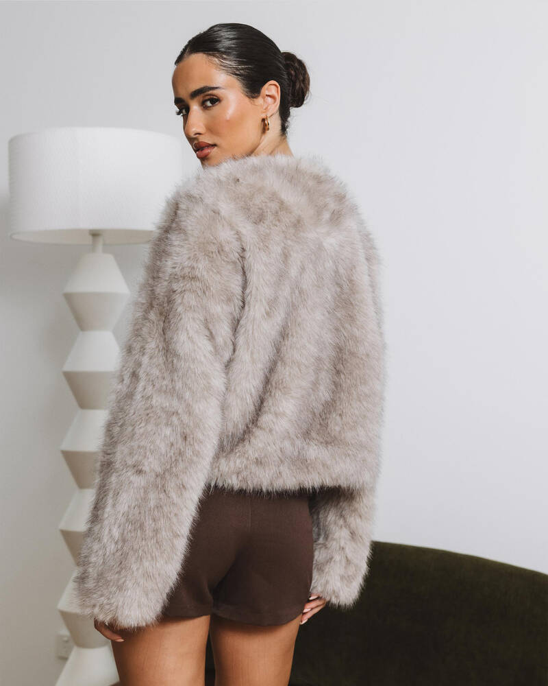Ava And Ever Harlow Faux Fur Jacket for Womens