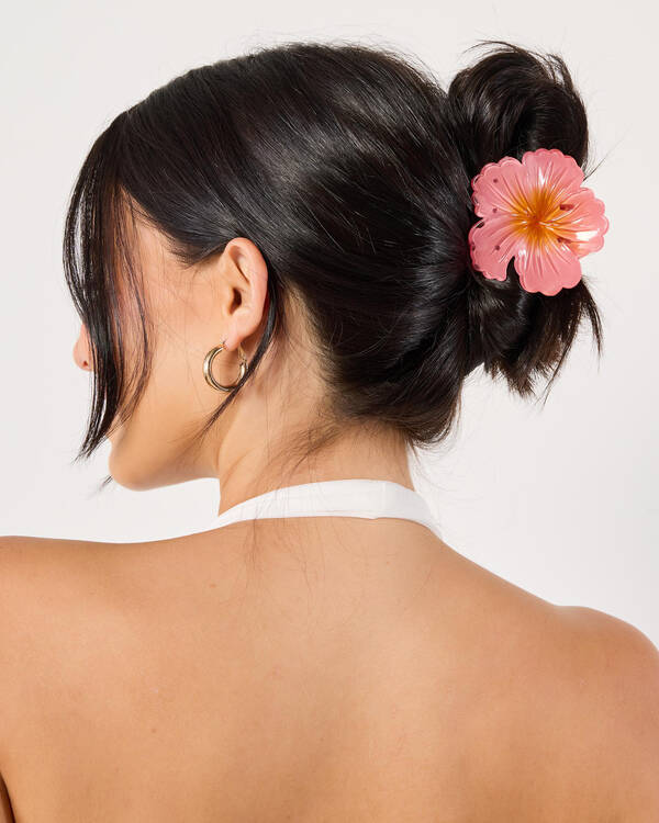 Karyn In LA Hibiscus Flower Hair Claw Clip for Womens