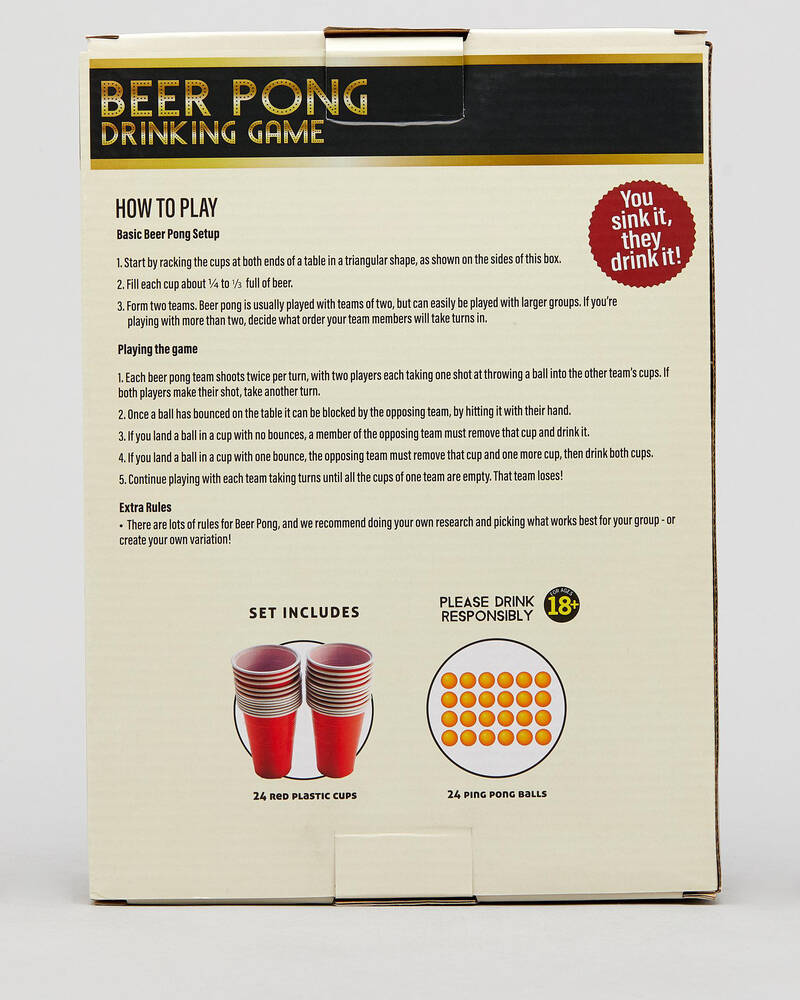 Get It Now Drinking Cup Game Beer Pong for Unisex