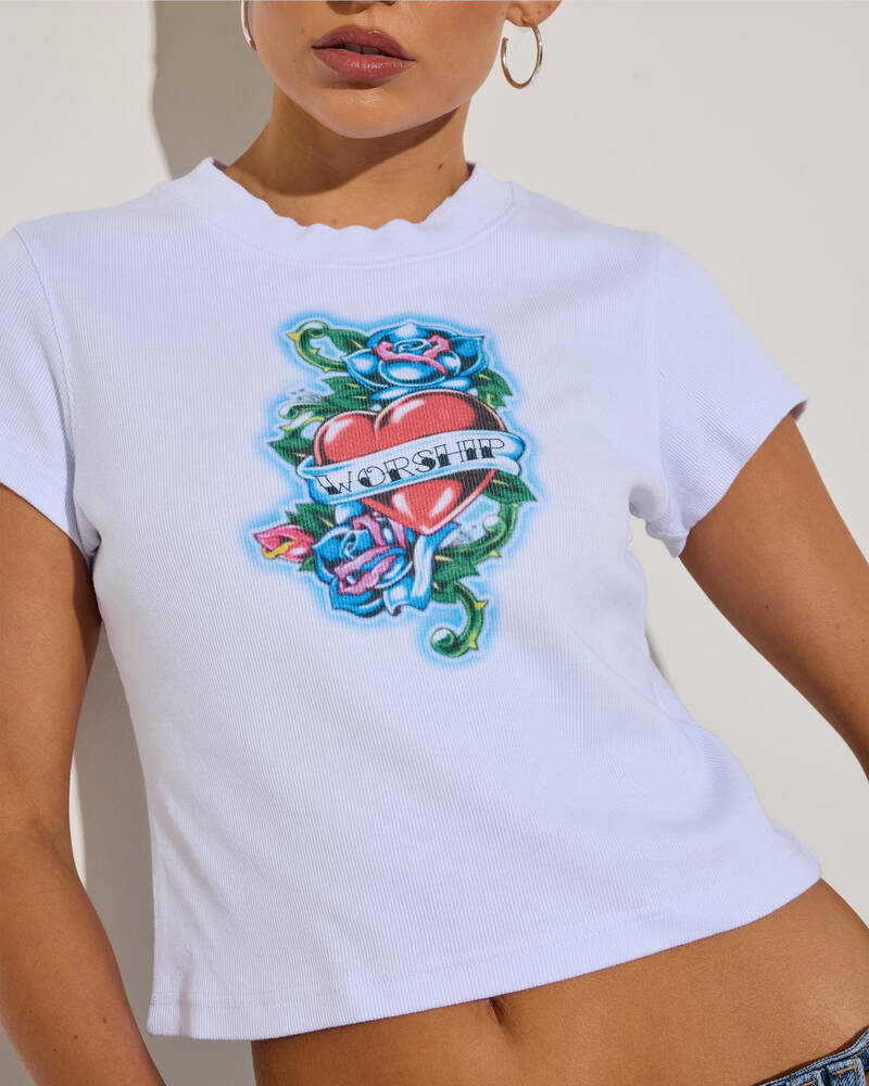 Worship Supplies No Ragrets Teeny Tee for Womens
