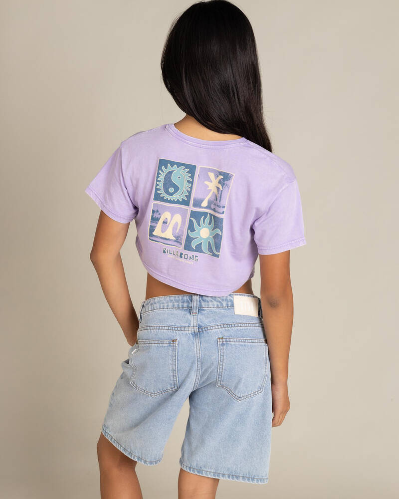 Billabong Girls' Mixing Vibes Crop T-Shirt for Womens