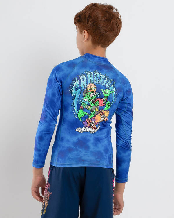 Sanction Boys' Shred Long Sleeve Rash Vest for Mens