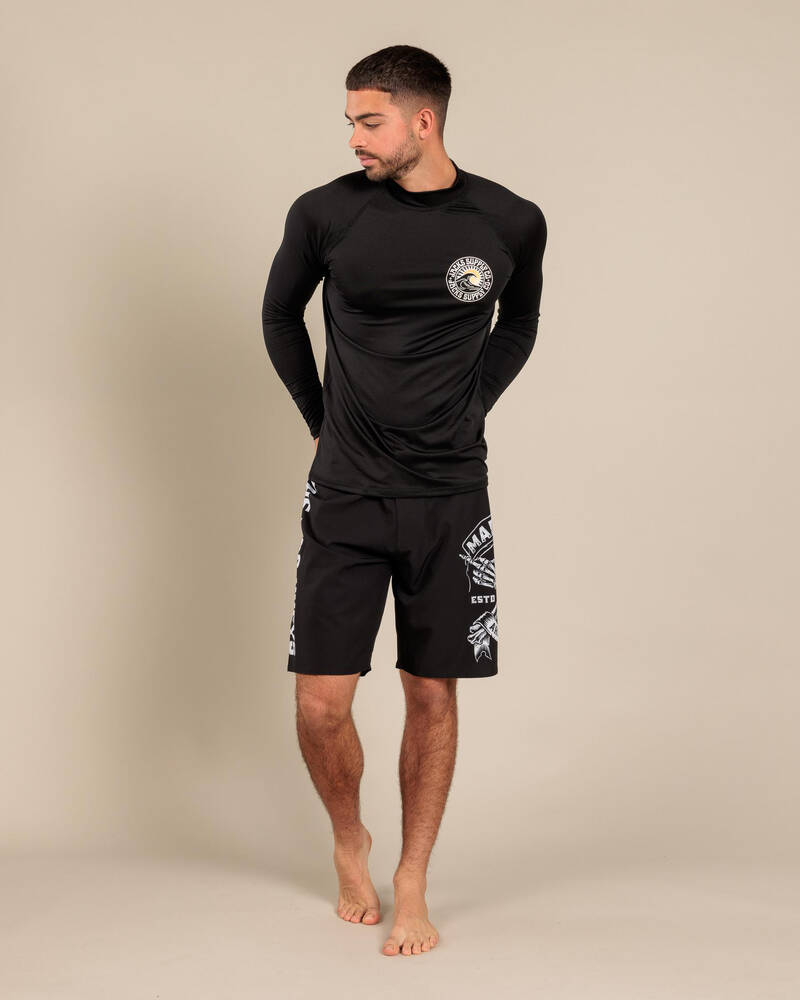 Jacks Rising Sun Long Sleeve Rash Vest for Mens