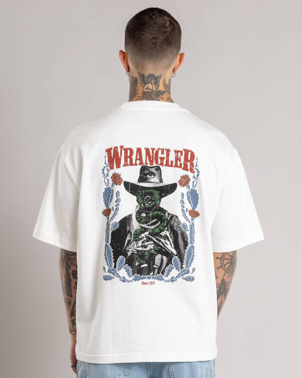 Wrangler Cactus Cowboy Boxcar T-Shirt for Mens