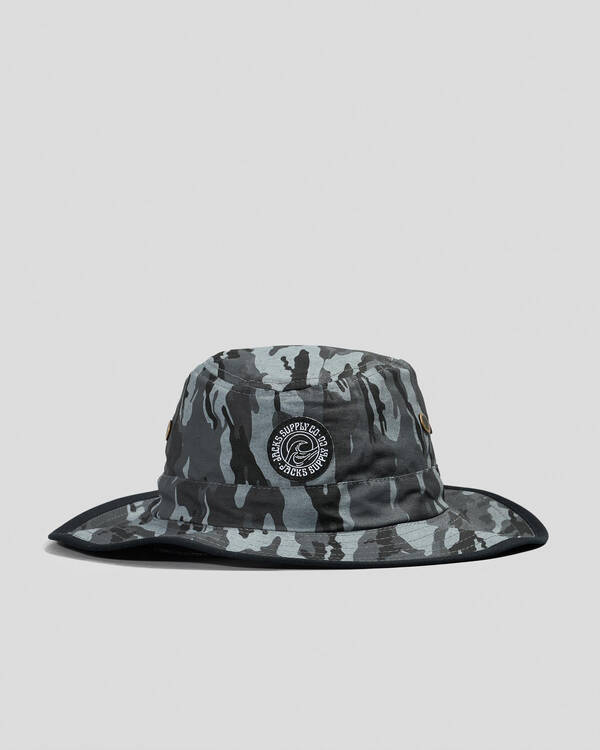 Jacks Outline Wide Brim Hat for Mens