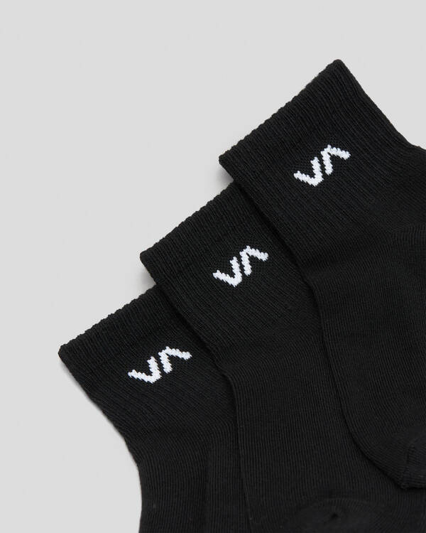 RVCA Women's VA Mini Crew Sock Pack for Womens