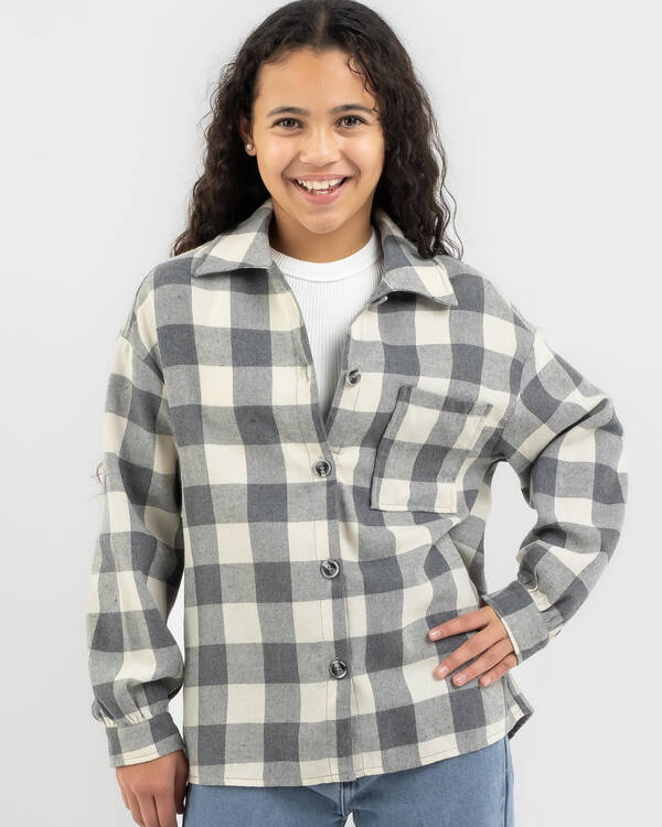 Ava And Ever Girls' Vancouver Flannel Long Sleeve Shirt for Womens