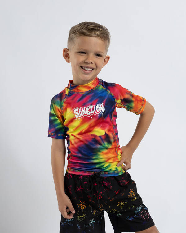 Sanction Toddlers' Loud Short Sleeve Rash Vest for Mens