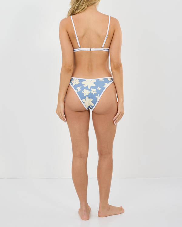 RVCA Fluer Medium French Cheeky Bikini Bottom for Womens