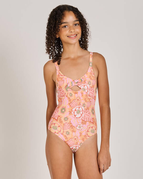 Roxy Girls' Wildflower One Piece Swimsuit for Womens