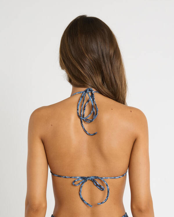 RVCA Cosmos Halter Sliding Triangle Bikini Top for Womens