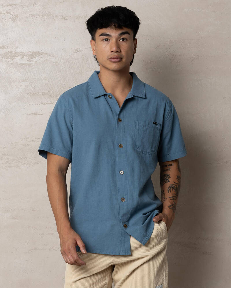 Rhythm Flag Short Sleeve Shirt for Mens